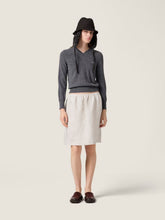 Miu Miu Slate Grey V-Neck Wool Jumper