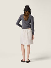 Miu Miu Slate Grey V-Neck Wool Jumper