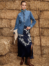 Alémais Blue Jesse Denim Appliqué Shirt