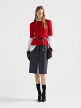 Prada Ardesia Light Mohair Midi Skirt