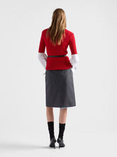 Prada Ardesia Light Mohair Midi Skirt