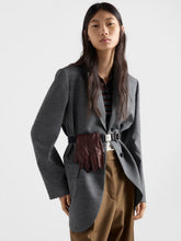 Prada Ardesia Virgin Wool Single-Breasted Blazer