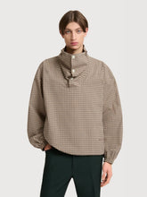 Marni Cement Brown Checked Cotton Poplin Shirt