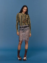 Marni Juniper Green Degradé Stripe Shirt