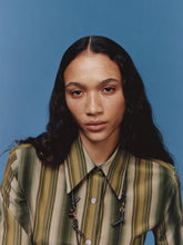 Marni Juniper Green Degradé Stripe Shirt