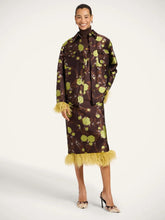 La DoubleJ Devon Brown Floral Silk Jacquard Jacket