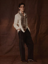 Frescobol Carioca Sepia Sand Striped Emilio Cotton Shirt