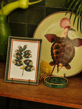 La DoubleJ Parrotstem Forest Green Porcelain Tray