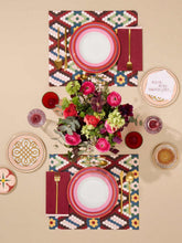 La DoubleJ Set of 2 Dinner Plates Rainbow Rose