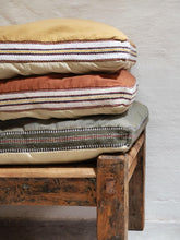 Madam Stoltz Mustard and Sand Cotton Velvet Mattress