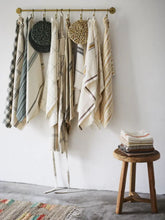 Madam Stoltz Gold Iron Coat Rack with 8 Hooks