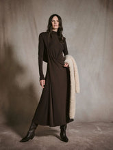 Johanna Ortiz Chocolate Draped Jersey Midi Dress