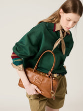 Miu Miu Cognac Medium Leather Top-Handle Bag