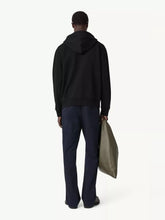 MM6 Maison Margiela Black Rubber Patch Hooded Sweatshirt
