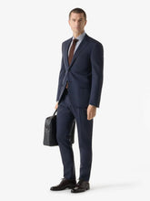 Corneliani Blue Lined Wool Suit