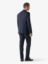 Corneliani Blue Lined Wool Suit