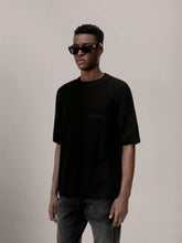 Amiri Black Crochet Mesh Cotton T-Shirt