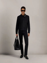 Amiri Black Script Collar Cotton Shirt Jacket
