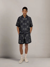 Amiri Black MA Check Silk Camp Shirt