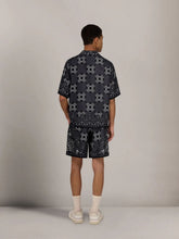 Amiri Black MA Check Silk Camp Shirt
