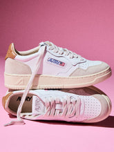 Autry White and Lion Medalist Leather Sneakers