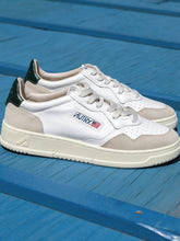 Autry White and Black Medalist Leather Sneakers