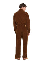 Alanui Brown Decade Corduroy Straight-Leg Trousers