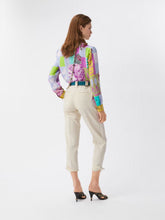 Versace White Stretch Wool Tailored Trousers