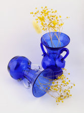 Gordiola Ibis Blue Glass Vase