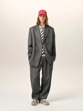 Ami Paris Anthracite Grey Wool Blazer