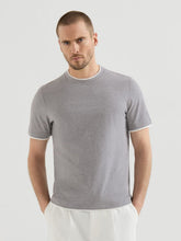 Brunello Cucinelli Grey Cotton Jersey Faux-Layer T-Shirt