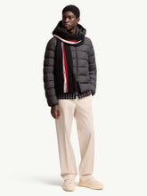 Moncler Black Tricolour Virgin Wool Scarf