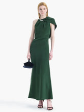 Altuzarra Hunter Green Crawford Silk Maxi Dress