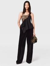Stella McCartney Black Oversized High-Waisted Trousers