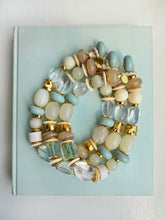 Lizzie Fortunato Monument Sea Glass Beaded Collar Necklace