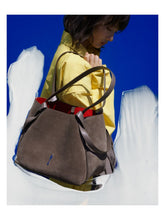 Christian Louboutin Silex Brown Reversed Leather Small Tote Bag