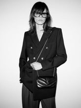 Saint Laurent Rouge Cabernet Loulou Mini Lambskin Crossbody Bag