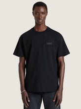 Givenchy Black Cotton T-Shirt with Grosgrain Logo