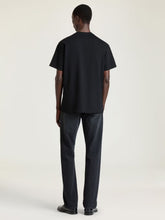 Givenchy Black Cotton T-Shirt with Grosgrain Logo