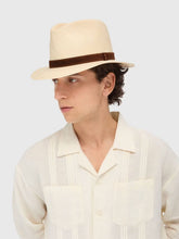 Borsalino Natural and Brown Country Panama Quito Hat