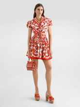 Dolce & Gabbana Orange Majolica Poplin Tie Shirt