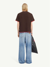 MM6 Maison Margiela Brown and Red Reversible Cotton T-Shirt