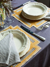 Borgo Delle Tovaglie Erica Linen Placemat in Curry and Mastice