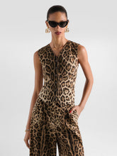 Dolce & Gabbana Leo-Print Wool and Silk Vest