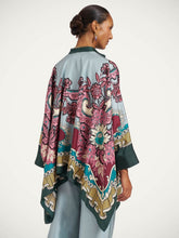 La DoubleJ Blue Symposium Silk Foulard Long-Sleeve Shirt