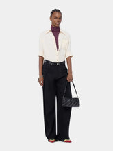 Rabanne Black Paco Small Leather Baguette Bag