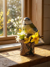 Quail Ceramics Blue Tit Ceramic Bud Vase