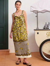 Alémais Yellow Mona Hemp Midi Dress