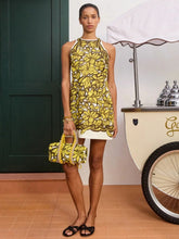 Alémais Yellow Mona Hemp Mini Dress