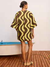 Alémais Yellow Frankie Linen Mini Tunic Dress